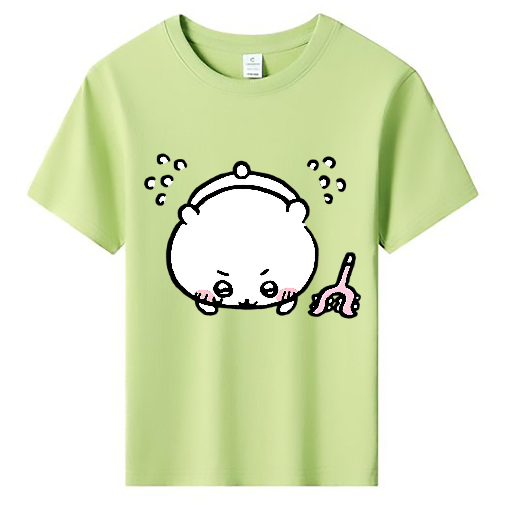 （画像用） ちいかわ ちいかわ Chii-kawa chiikawa 綿100％キッズTシャツ（フロントプリント）